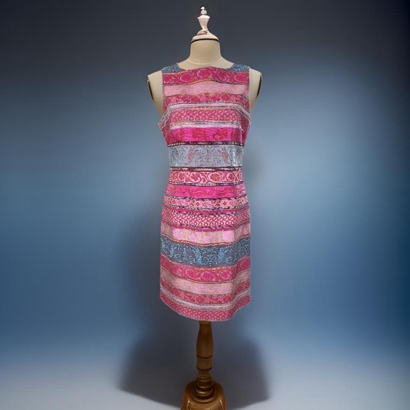 Chetta B, multicolor, sleeveless, kneel length, size 8, great condition - Picture 4 of 16